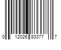 Barcode Image for UPC code 012026833777