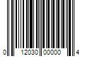 Barcode Image for UPC code 012030000004