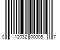 Barcode Image for UPC code 012032000057