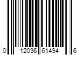 Barcode Image for UPC code 012036614946