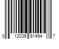 Barcode Image for UPC code 012036914947