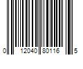 Barcode Image for UPC code 012040801165