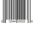 Barcode Image for UPC code 012044000236