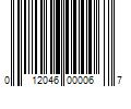 Barcode Image for UPC code 012046000067