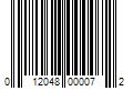 Barcode Image for UPC code 012048000072