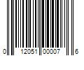 Barcode Image for UPC code 012051000076