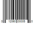 Barcode Image for UPC code 012060000050