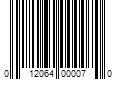 Barcode Image for UPC code 012064000070