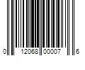 Barcode Image for UPC code 012068000076