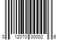 Barcode Image for UPC code 012070000026