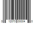 Barcode Image for UPC code 012070000040