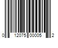 Barcode Image for UPC code 012075000052