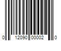 Barcode Image for UPC code 012090000020