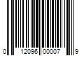 Barcode Image for UPC code 012096000079