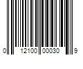 Barcode Image for UPC code 012100000309