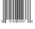 Barcode Image for UPC code 012100000378