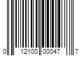 Barcode Image for UPC code 012100000477