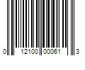 Barcode Image for UPC code 012100000613