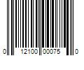 Barcode Image for UPC code 012100000750