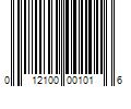 Barcode Image for UPC code 012100001016