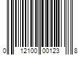 Barcode Image for UPC code 012100001238