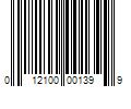 Barcode Image for UPC code 012100001399