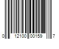 Barcode Image for UPC code 012100001597