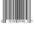 Barcode Image for UPC code 012100001627