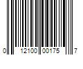 Barcode Image for UPC code 012100001757