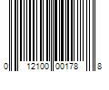 Barcode Image for UPC code 012100001788