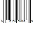 Barcode Image for UPC code 012100001825