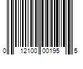 Barcode Image for UPC code 012100001955