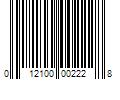 Barcode Image for UPC code 012100002228