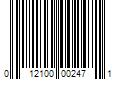 Barcode Image for UPC code 012100002471