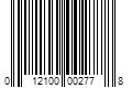 Barcode Image for UPC code 012100002778