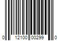 Barcode Image for UPC code 012100002990