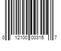 Barcode Image for UPC code 012100003157