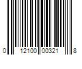 Barcode Image for UPC code 012100003218