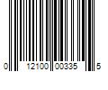 Barcode Image for UPC code 012100003355