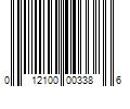 Barcode Image for UPC code 012100003386