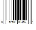 Barcode Image for UPC code 012100004161