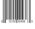 Barcode Image for UPC code 012100004383