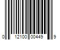 Barcode Image for UPC code 012100004499