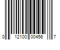 Barcode Image for UPC code 012100004567