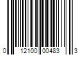 Barcode Image for UPC code 012100004833