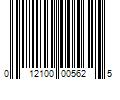 Barcode Image for UPC code 012100005625