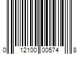 Barcode Image for UPC code 012100005748