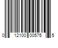 Barcode Image for UPC code 012100005755