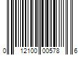 Barcode Image for UPC code 012100005786