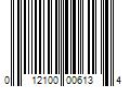 Barcode Image for UPC code 012100006134